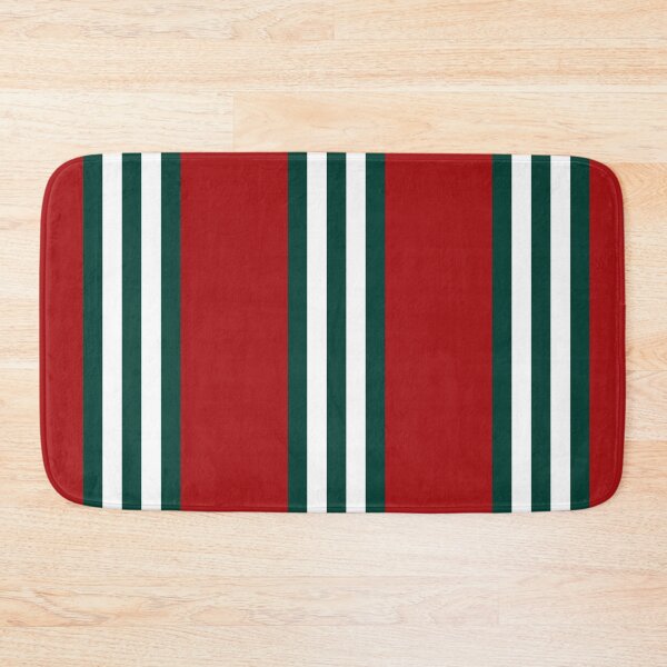 Item preview, Pine Green & White Stripes on Red designed and sold by PSCSCo.