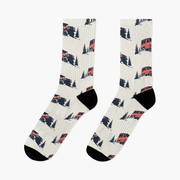 Item preview, Red D90 Vintage 4x4 In snow designed and sold by blackdogshop.