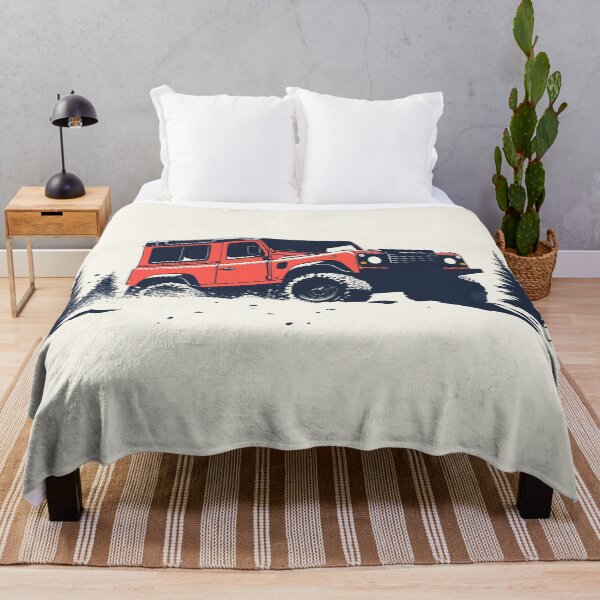 Item preview, Red D90 Vintage 4x4 In snow designed and sold by blackdogshop.