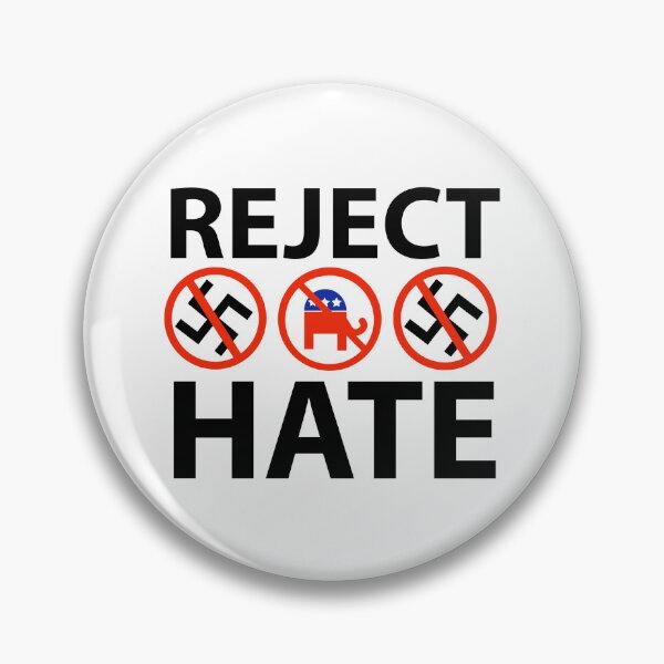 Item preview, Reject hate  designed and sold by Rachel the Artist .