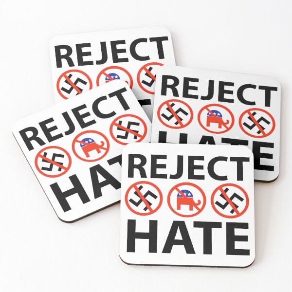 Item preview, Reject hate  designed and sold by Rachel the Artist .