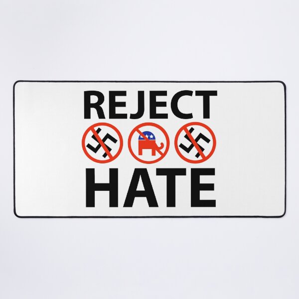 Item preview, Reject hate  designed and sold by Rachel the Artist .