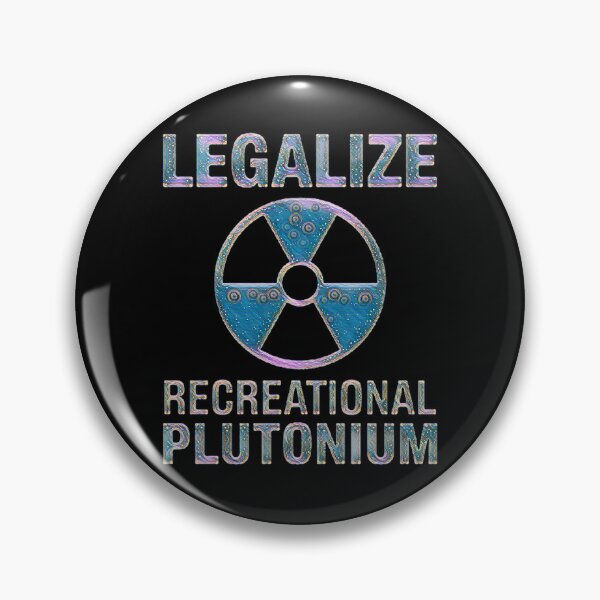 Item preview, Legalize Recreational Plutonium – Satirical Radiation Symbol Art designed and sold by love3617.