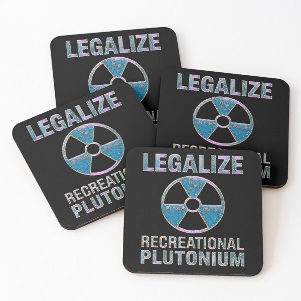Item preview, Legalize Recreational Plutonium – Satirical Radiation Symbol Art designed and sold by love3617.