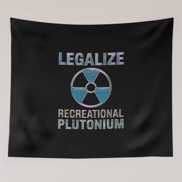 Item preview, Legalize Recreational Plutonium – Satirical Radiation Symbol Art designed and sold by love3617.