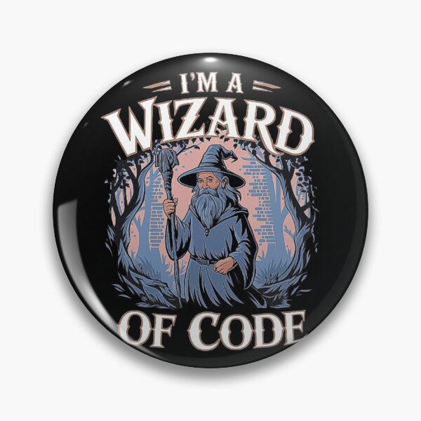 Item preview, Wizard of Code – Magical Programmer Cartoon Design designed and sold by love3617.