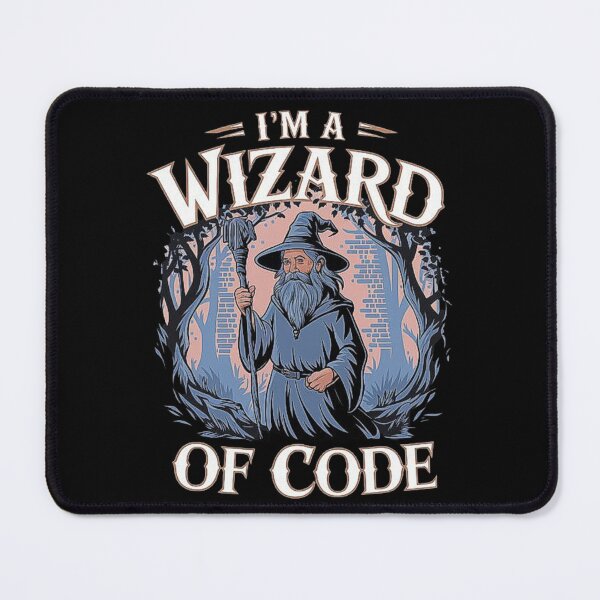 Item preview, Wizard of Code – Magical Programmer Cartoon Design designed and sold by love3617.