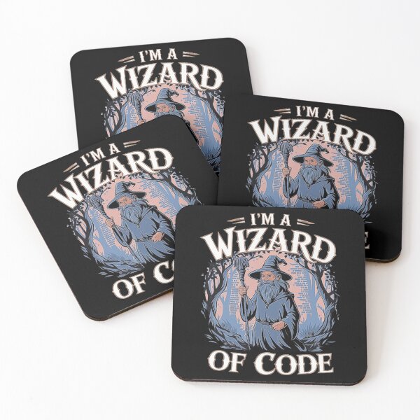 Item preview, Wizard of Code – Magical Programmer Cartoon Design designed and sold by love3617.
