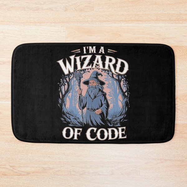 Item preview, Wizard of Code – Magical Programmer Cartoon Design designed and sold by love3617.