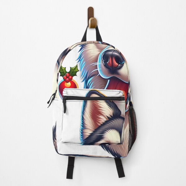 Item preview, Christmas Husky T-shirt Sticker designed and sold by Travelcases.
