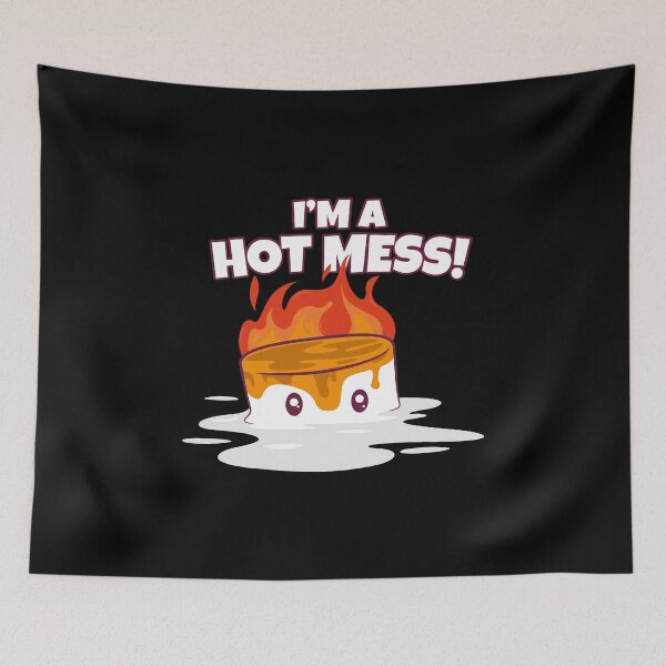 Item preview, I'm a hot mess - melting marshmallow designed and sold by messy-nessie.