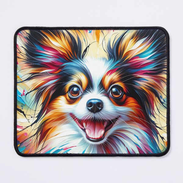Item preview, Papillon Dog Portrait Acrylic Art Print Pet Portrait Gifts for Dog Lovers designed and sold by Puppy Puzzles Plus.