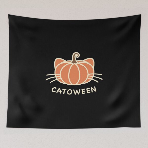 Item preview, Halloween Cute Cat Pumpkin - Faceless - Catoween designed and sold by patternjp.