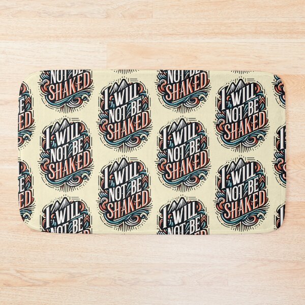 Item preview, I Will Not Be Shaken, typography designed and sold by maxmaj.