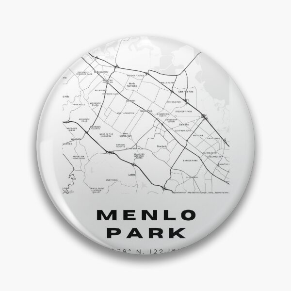 Item preview, Minimalist Menlo Park Map Art - California City Coordinates Design designed and sold by RM-Journey.