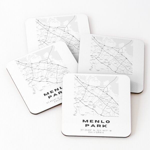 Item preview, Minimalist Menlo Park Map Art - California City Coordinates Design designed and sold by RM-Journey.