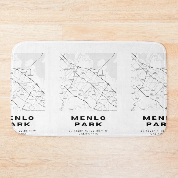 Item preview, Minimalist Menlo Park Map Art - California City Coordinates Design designed and sold by RM-Journey.