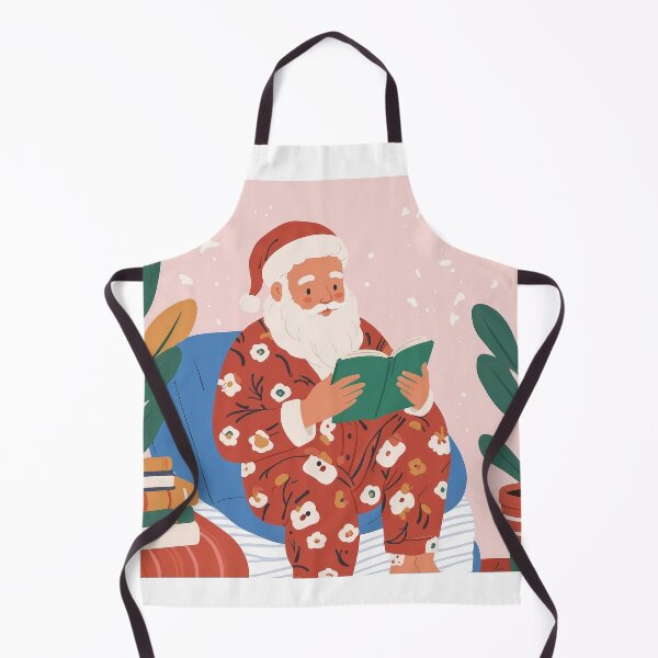 Item preview, RETRO SANTA READING A BOOK ART #5 designed and sold by Arts4U.