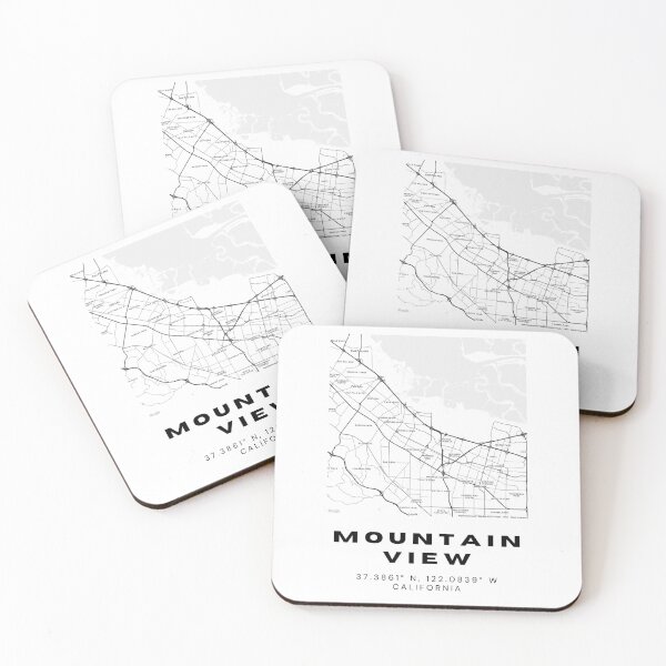 Item preview, Minimalist Mountain View Map Art - California City Coordinates Design designed and sold by RM-Journey.
