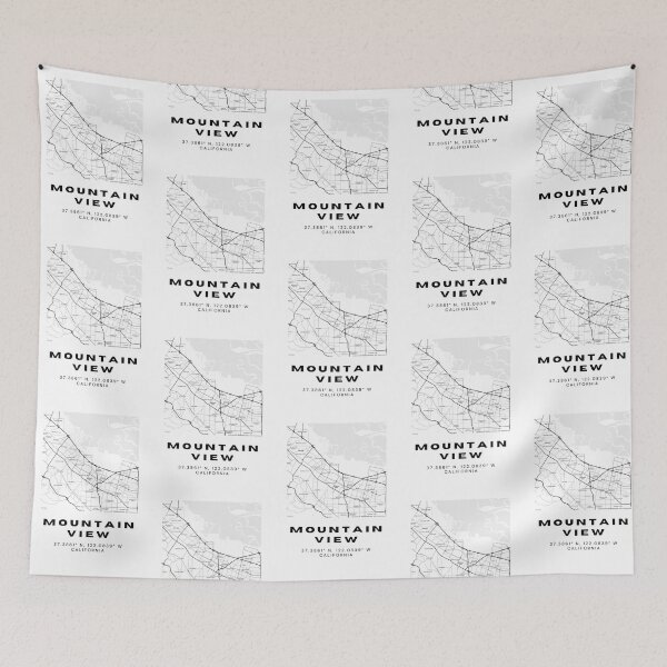 Item preview, Minimalist Mountain View Map Art - California City Coordinates Design designed and sold by RM-Journey.