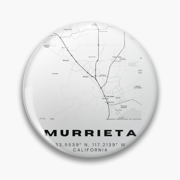 Artikelvorschau, Minimalistische Murrieta-Kartenkunst – Design mit Koordinaten der kalifornischen Stadt entworfen und verkauft von RM-Journey.