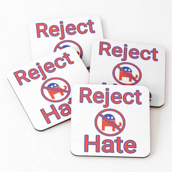 Item preview, Reject hate anti Trump design  designed and sold by Rachel the Artist .
