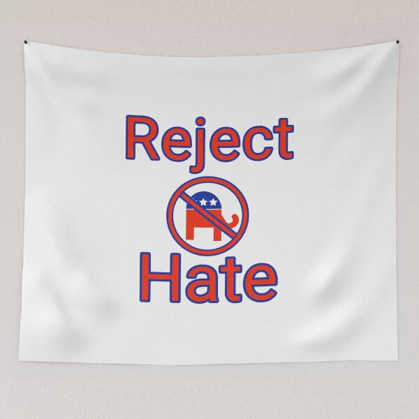 Item preview, Reject hate anti Trump design  designed and sold by Rachel the Artist .