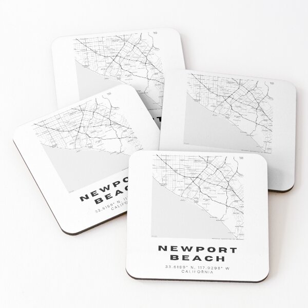 Item preview, Minimalist Newport Beach Map Art - California City Coordinates Design designed and sold by RM-Journey.