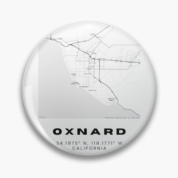 Item preview, Minimalist Oxnard Map Art - California City Coordinates Design designed and sold by RM-Journey.