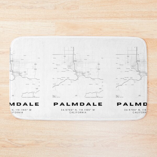 Item preview, Minimalist Palmdale Map Art - California City Coordinates Design designed and sold by RM-Journey.