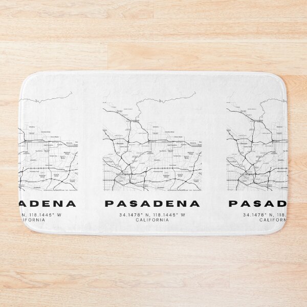 Item preview, Minimalist Pasadena Map Art - California City Coordinates Design designed and sold by RM-Journey.
