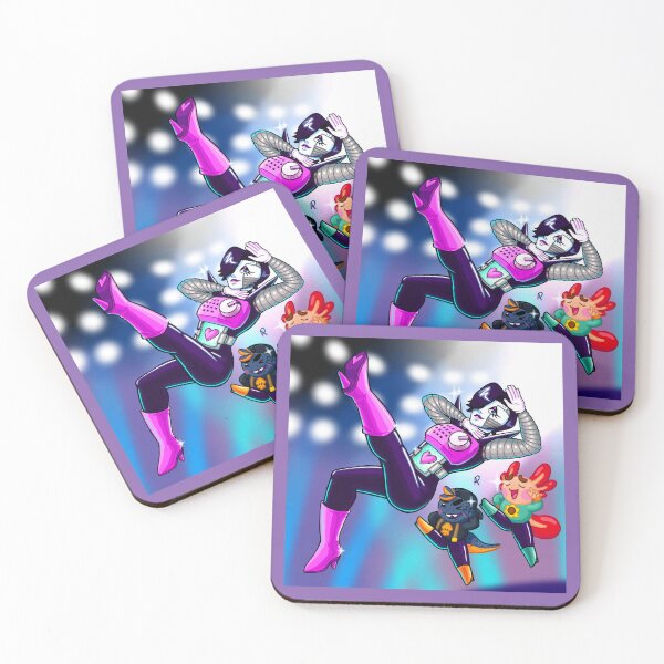 Item preview, Axel the axolotl Mettaton and Nerbert dancing designed and sold by billp227.