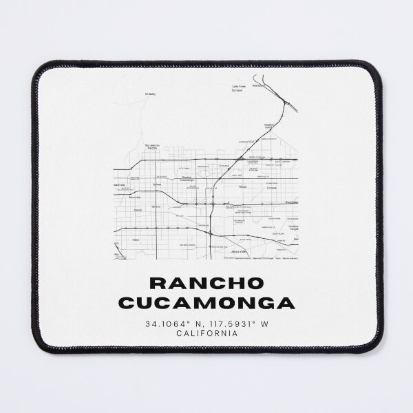 Item preview, Minimalist Rancho Cucamonga Map Art - California City Coordinates Design designed and sold by RM-Journey.
