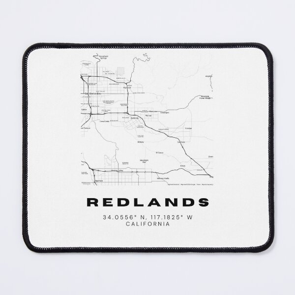 Item preview, Minimalist Redlands Map Art - California City Coordinates Design designed and sold by RM-Journey.