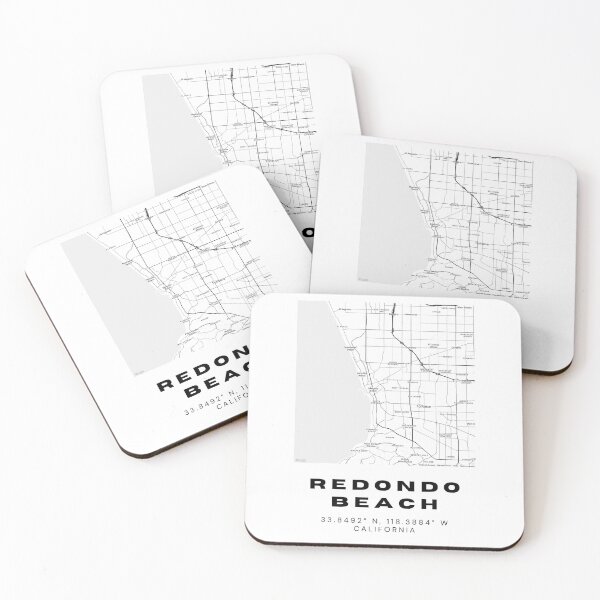 Item preview, Minimalist Redondo Beach Map Art - California City Coordinates Design designed and sold by RM-Journey.