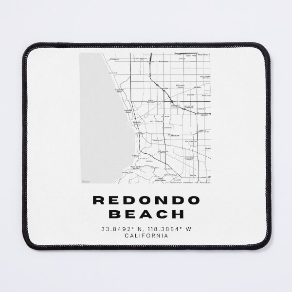 Item preview, Minimalist Redondo Beach Map Art - California City Coordinates Design designed and sold by RM-Journey.