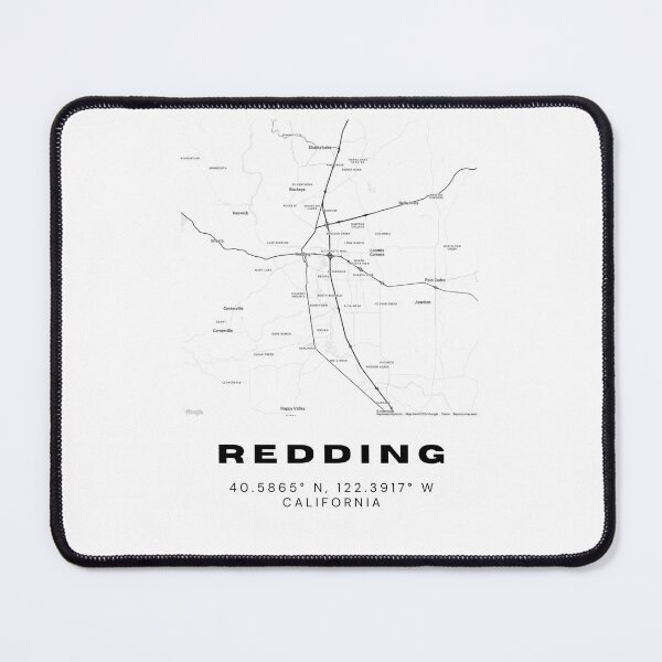 Item preview, Minimalist Redding Map Art - California City Coordinates Design designed and sold by RM-Journey.