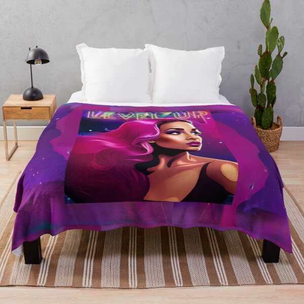 Item preview, Fabulous Woman Glamorous Pink Neon Retro Level Up designed and sold by Melan Designs.