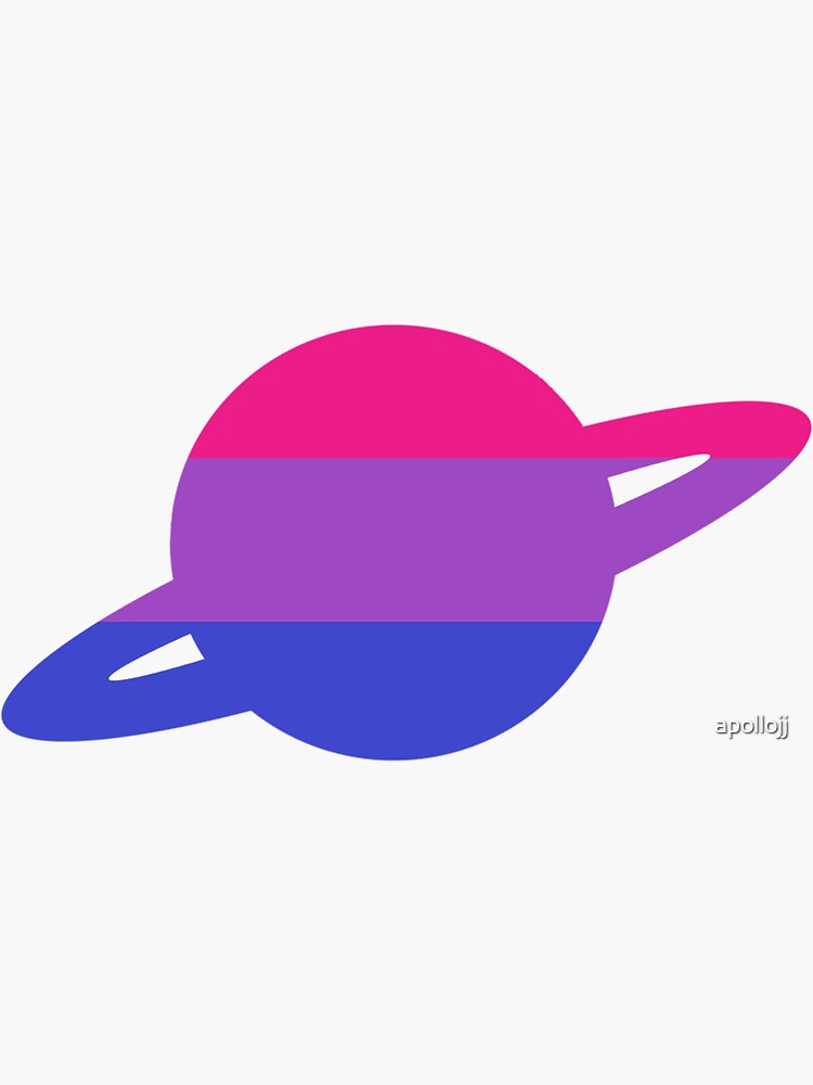 "Bisexual Pride Planet" Sticker For Sale By Apollojj | Redbubble