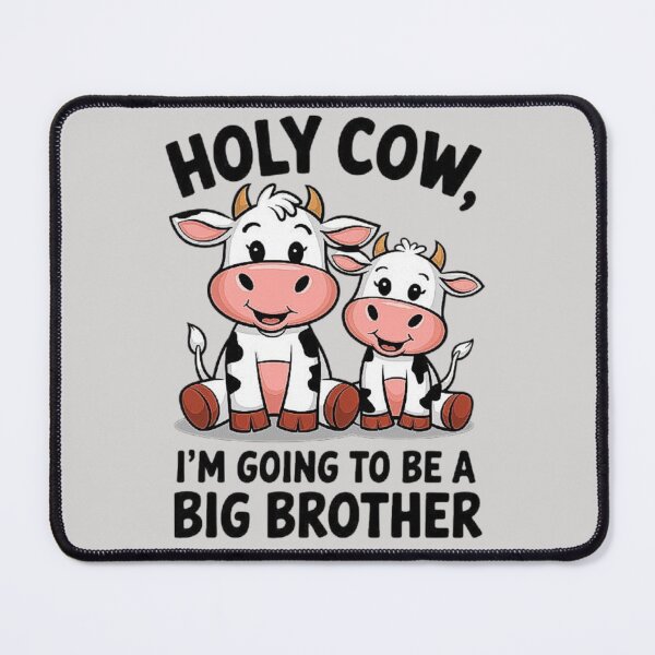 Item preview, Holy Cow Big Brother Announcement Design - Cute Cow Sibling Cartoon designed and sold by love3617.