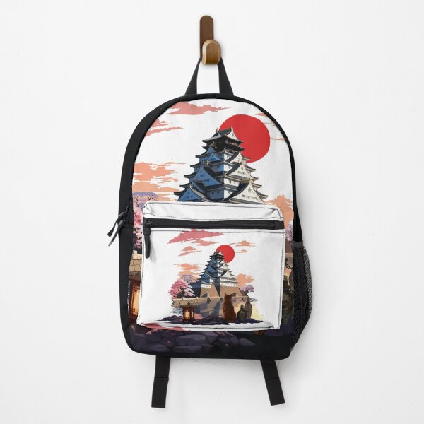 Item preview, The Japan Cat (Japanese bobtail cat and Osaka castle) designed and sold by Kataverse.