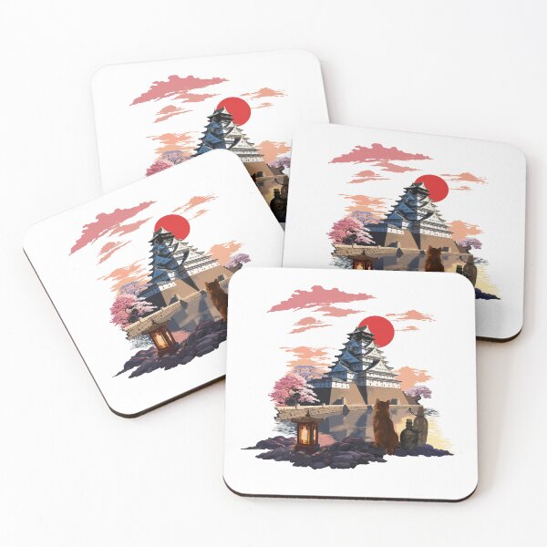 Item preview, The Japan Cat (Japanese bobtail cat and Osaka castle) designed and sold by Kataverse.