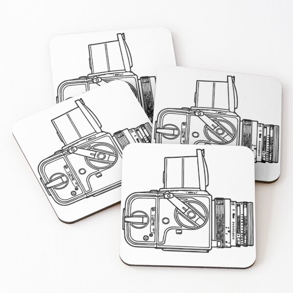 Item preview, Vintage Classic Medium Format Film Camera Sketch, Hassy designed and sold by Film Camera Nerds.