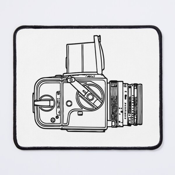 Item preview, Vintage Classic Medium Format Film Camera Sketch, Hassy designed and sold by Film Camera Nerds.