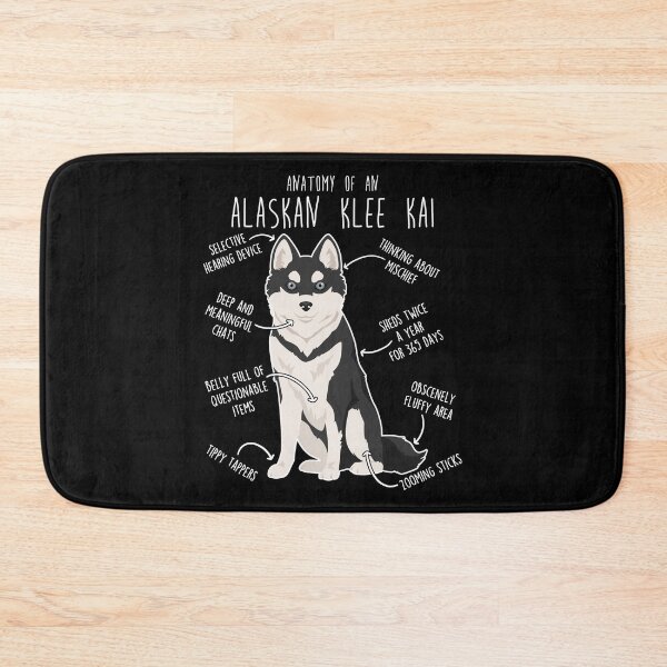 Item preview, Alaskan Klee Kai Black Dog Anatomy designed and sold by Clara Hollins.