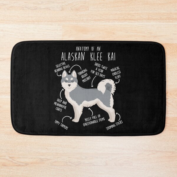 Item preview, Alaskan Klee Kai Grey Dog Anatomy designed and sold by Clara Hollins.