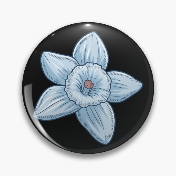 Artikelvorschau, Frosted Narzisse Winter Blume Druck botanische Kunst entworfen und verkauft von cabana.space.