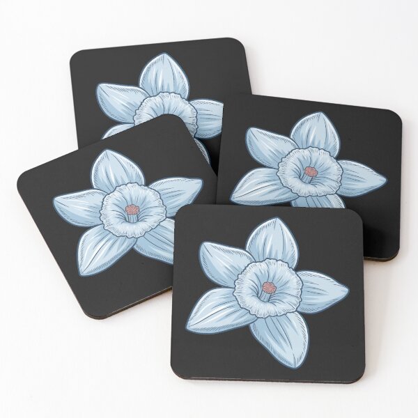 Item preview, Frosted Daffodil Winter Flower Print Botanical Art designed and sold by cabana.space.