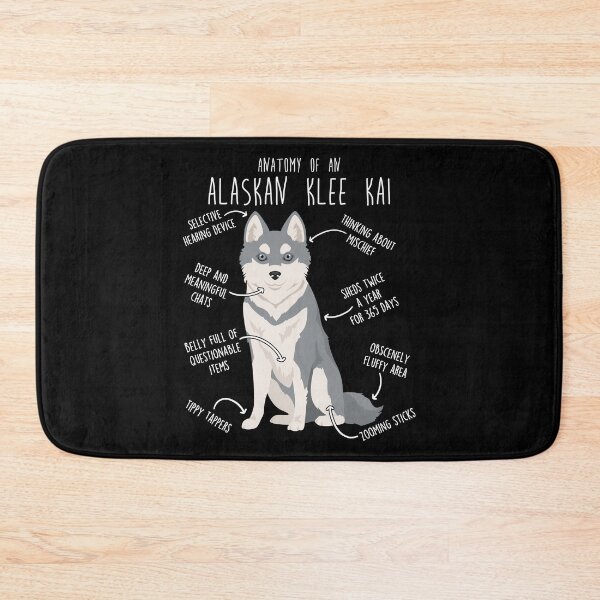 Item preview, Alaskan Klee Kai Grey Dog Anatomy designed and sold by Clara Hollins.