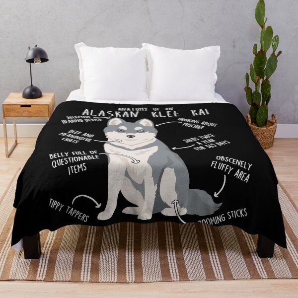 Item preview, Alaskan Klee Kai Grey Dog Anatomy designed and sold by Clara Hollins.